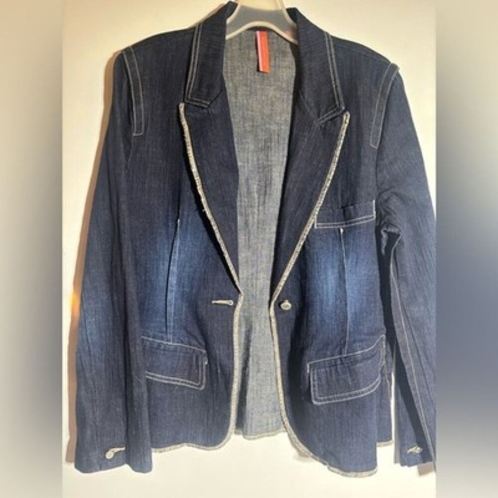 koperhaus Dark Blue Jean blazer Jacket xl
